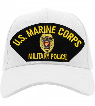 Baseball Caps US Marine Corps Military Police Hat/Ballcap Adjustable One Size Fits Most - White - CW18IZEOGHN $45.28