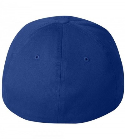 Visors Cotton Twill Fitted Cap - Royal - CF12FF8MLWX $16.34