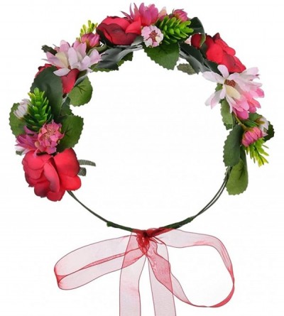 Headbands Maternity Woodland Photo Shoot Peony Flower Crown Hair Wreath Wedding Headband BC44 - CI18DU2GQKE $8.61