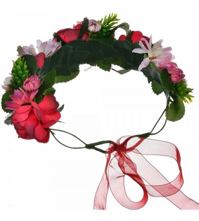 Headbands Maternity Woodland Photo Shoot Peony Flower Crown Hair Wreath Wedding Headband BC44 - CI18DU2GQKE $8.61