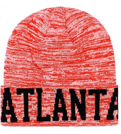 Skullies & Beanies Classic Cuff Beanie Hat Ultra Soft Blending Football Winter Skully Hat Knit Toque Cap - Sf200 Atlanta - C9...