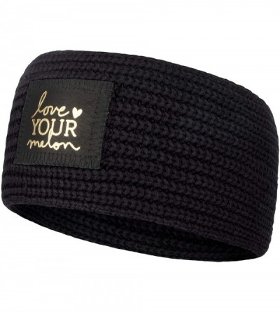 Headbands Knit Headband - Black (Gold Foil) - CL18D758TAD $53.30