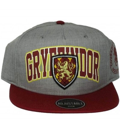 Baseball Caps Gryfinndor Varsity Snapback Hat- One Size Fits Most Gray - C519343H8QE $37.22
