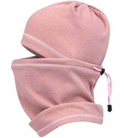 Balaclavas Adjustable Hood Ski Mask Warm Face Cover Winter Cold Weather Balaclava Women Men - Pink-orange Mix - C218Z5UD9OG $...