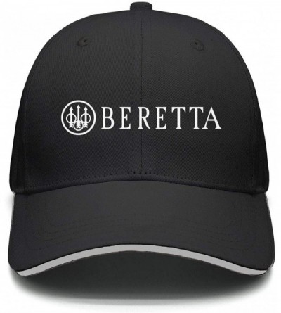 Baseball Caps Dad Beretta-Logo- Strapback Hat Best mesh Cap - Black-41 - C118RH08CAS $16.95