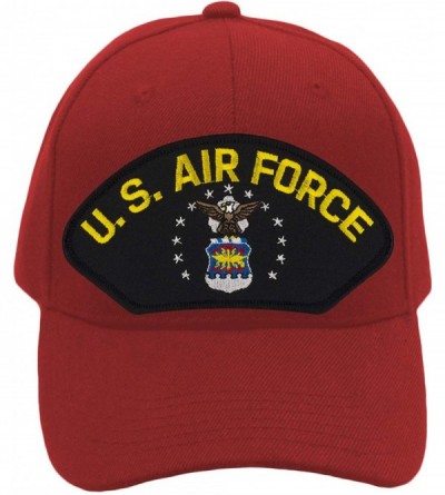 Baseball Caps US Air Force Hat/Ballcap Adjustable One Size Fits Most - Red - C318OLHYGX7 $46.97