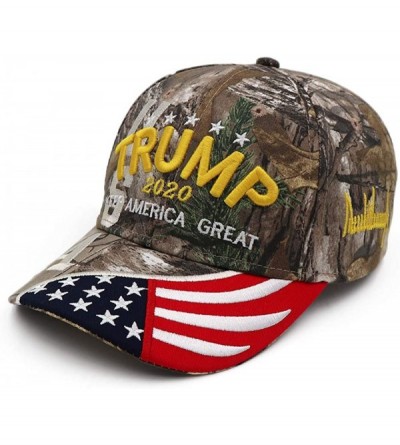 Baseball Caps Keep America Great Hat Donald Trump President 2020 Slogan with USA Flag Cap Adjustable Baseball Cap - New Camo2...