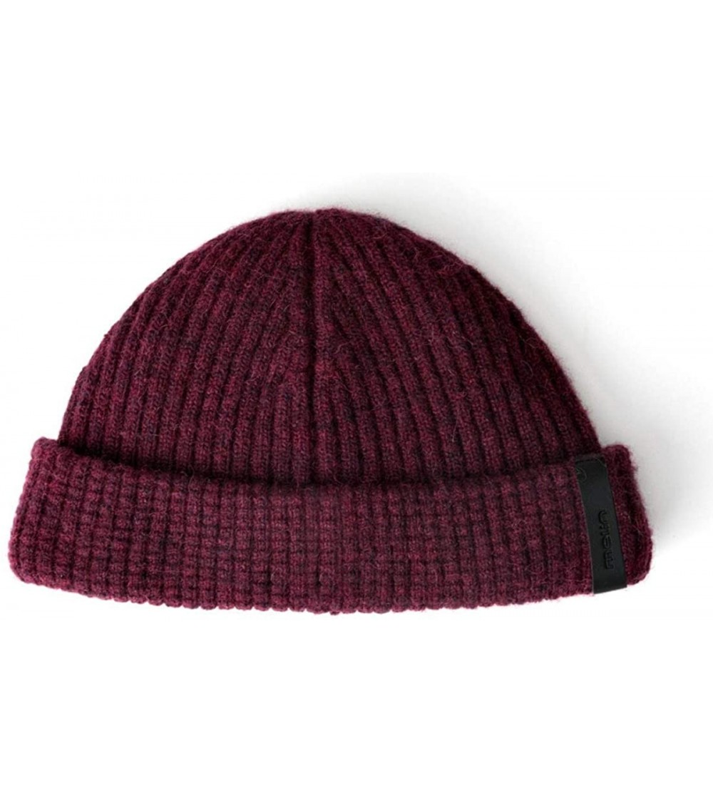 Skullies & Beanies Men's Destination Alpaca Lambswool Beanie - Deep Red - CZ18LC0UTM3 $32.21