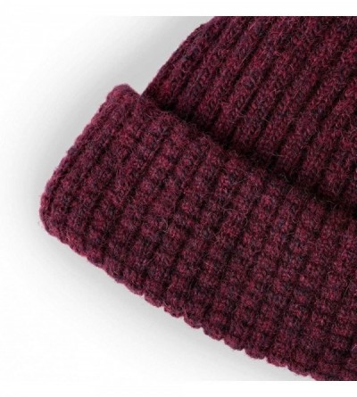 Skullies & Beanies Men's Destination Alpaca Lambswool Beanie - Deep Red - CZ18LC0UTM3 $32.21