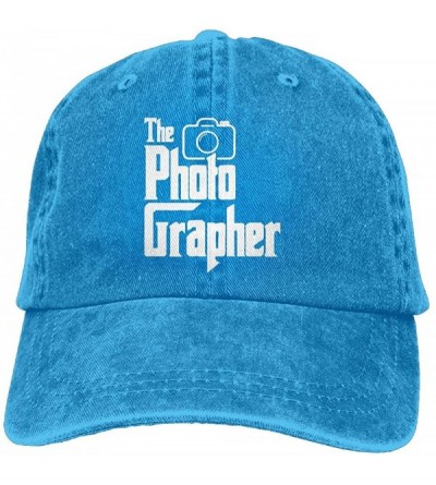 Baseball Caps The Photographer Unisex Truck Baseball Cap Adjustable Hat Military Caps - Royalblue - CI18KNH5Q08 $11.31