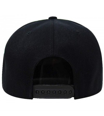 Baseball Caps Flat Visor Snapback Hat Blank Cap Baseball Cap - Black - CQ18632L6IQ $8.17