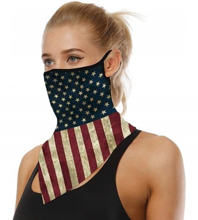 Balaclavas Men Women Ear Loops Face Scarf Neck Gaiters Bandana Mask Balaclava for Dust Wind - 1 - CN198UADA5S $12.89