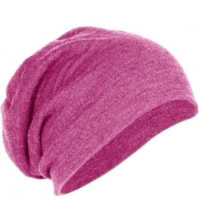 Skullies & Beanies Slouchy Beanie in - Dark Fuchsia - C911NKIRBP3 $10.52