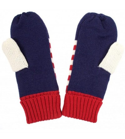 Skullies & Beanies Unisex American Flag USA Patriotic Knit Hat - Set Red - C21873ZH4LX $26.91