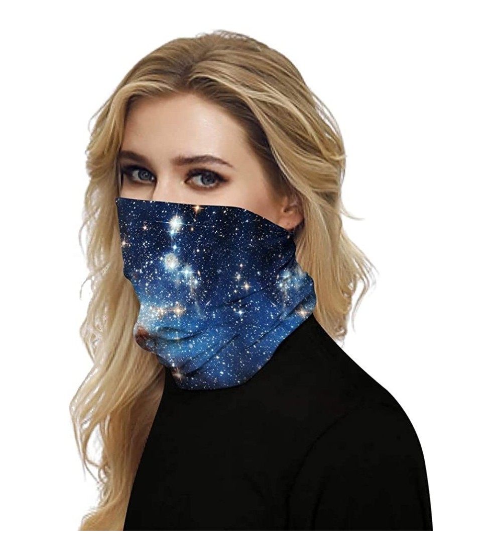 Balaclavas Face Mask Sun Protection Dustproof Neck Gaiter Starry Universe Collar Bandana Balaclava - A12 - C9197TSTE6A $16.74