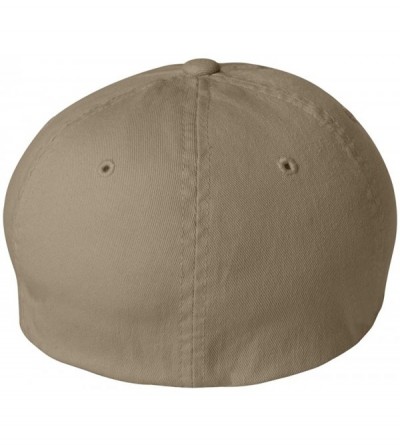 Baseball Caps Flexfit Men's Low-Profile Unstructured Fitted Dad Cap - Khaki - CT18R5YNSMS $37.85