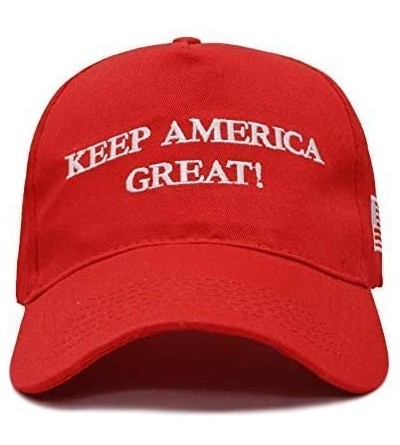 Baseball Caps Keep America Great Hat-Make America Great Again Hat-MAGA Hat with USA Flag 2/4 Pack Red - 4-red-keep - CN18UW6D...