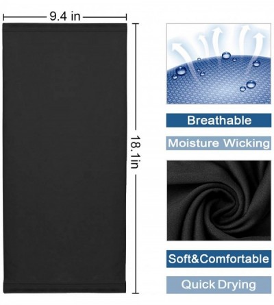 Balaclavas 8 Pack Cooling Neck Gaiter Face Cover Balaclava UV Protection Breathable Bandanas Scarf for Women Men - CX198KKXZH...