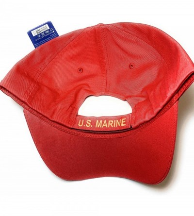 Baseball Caps Military - US Marine Corps Emblem Hat - Black - CY11DAX8D63 $10.80
