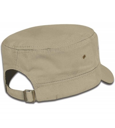 Baseball Caps Don't Make ME GET My Harmonica Women&Men Flat Top Hat Baseball Cap - Natural - C618XEX0DYO $14.01