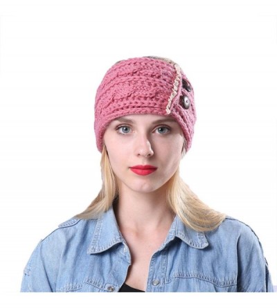 Cold Weather Headbands Women's Warm Crochet Turban Headband Bulky Crochet Twist Headwrap - C - CD18LU3NU84 $33.79