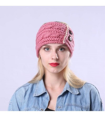 Cold Weather Headbands Women's Warm Crochet Turban Headband Bulky Crochet Twist Headwrap - C - CD18LU3NU84 $33.79
