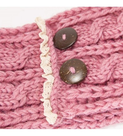 Cold Weather Headbands Women's Warm Crochet Turban Headband Bulky Crochet Twist Headwrap - C - CD18LU3NU84 $33.79