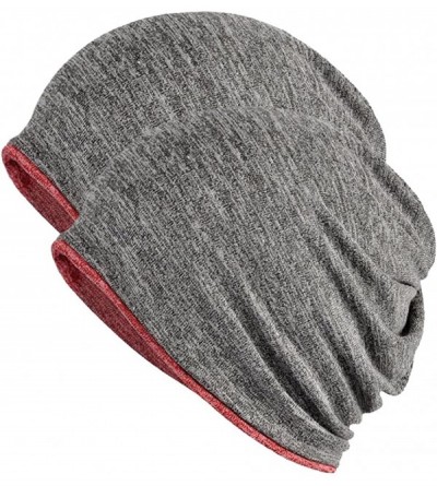 Skullies & Beanies 2 Pack Multifunction Slouchy Beanie for Jogging- Cycling - 1 - CN18DI3829A $16.56