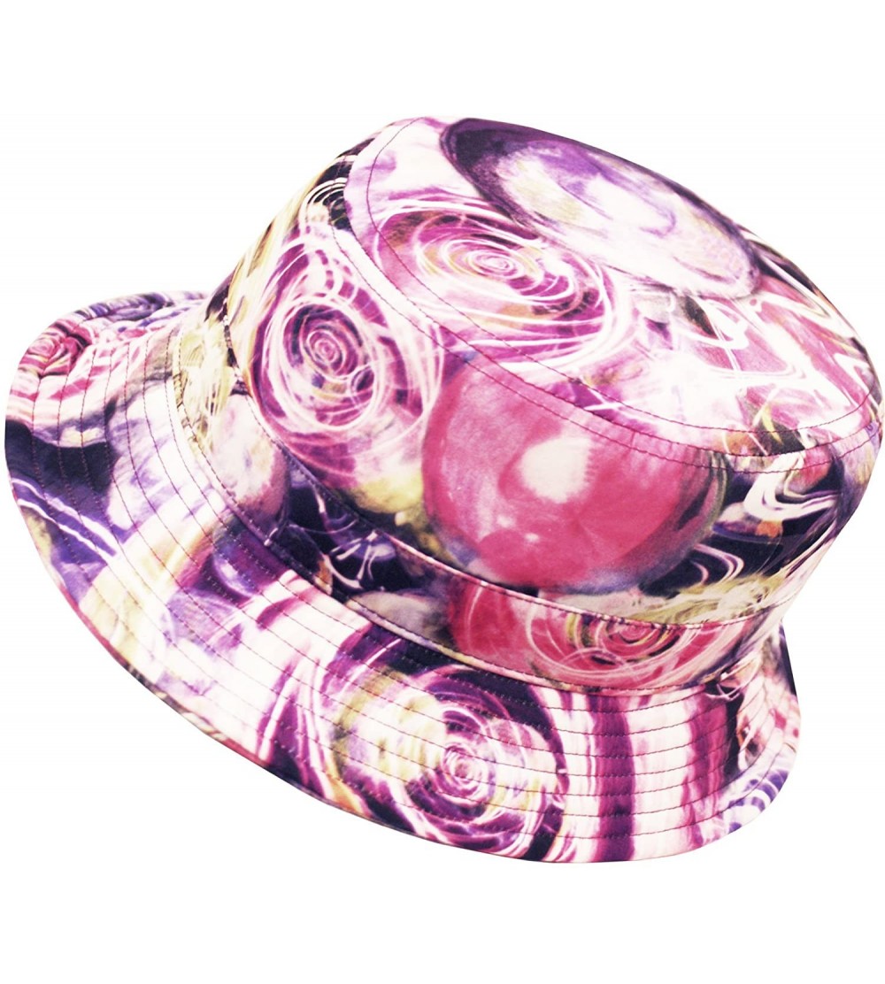 Bucket Hats Fashionable Unisex Printed Pattern Bucket Hat - Bk2105purple - CC12HRP5CCD $9.77