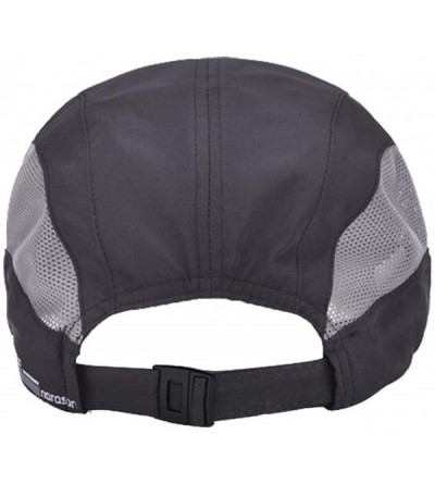 Baseball Caps Men's Outdoor Quick Dry Mesh Baseball Cap Adjustable Lightweight Sun Hat for Running Hiking - Dark Grey B - CZ1...