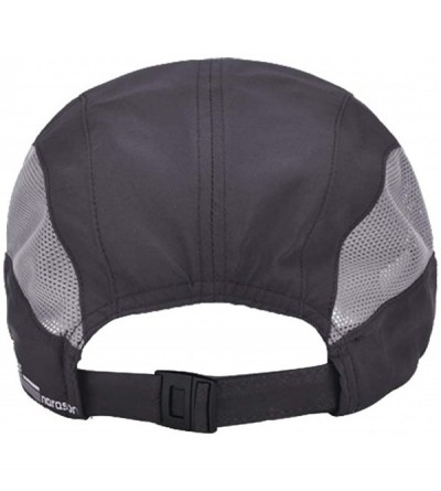Baseball Caps Men's Outdoor Quick Dry Mesh Baseball Cap Adjustable Lightweight Sun Hat for Running Hiking - Dark Grey B - CZ1...