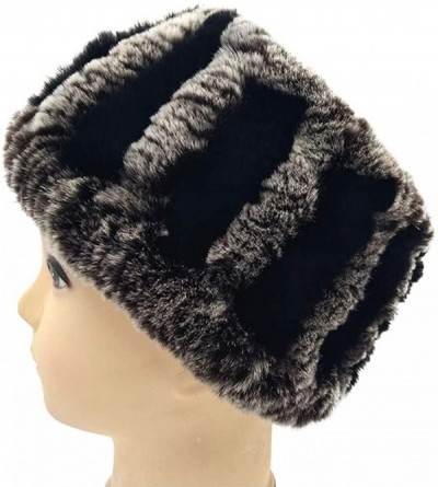 Skullies & Beanies Rabbit Fur Headband Elastic Winter Neck Warmer Fur Ring Cowl Scarf for Women Girls - 6 - CF18LZ9HETH $14.35