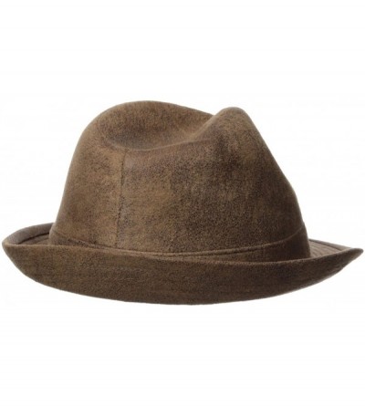 Fedoras Men's Fedora - Chestnut - C0113EZHQNJ $38.17