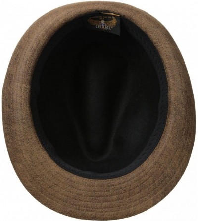 Fedoras Men's Fedora - Chestnut - C0113EZHQNJ $38.17