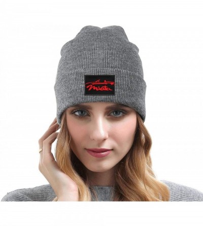 Skullies & Beanies Ma-zda-Mi-ata-Sports-Car Men Women Cool Fine Knit Beanies Hat Trendy Skull Cap - Gray-70 - CW192G6EHOS $18.74