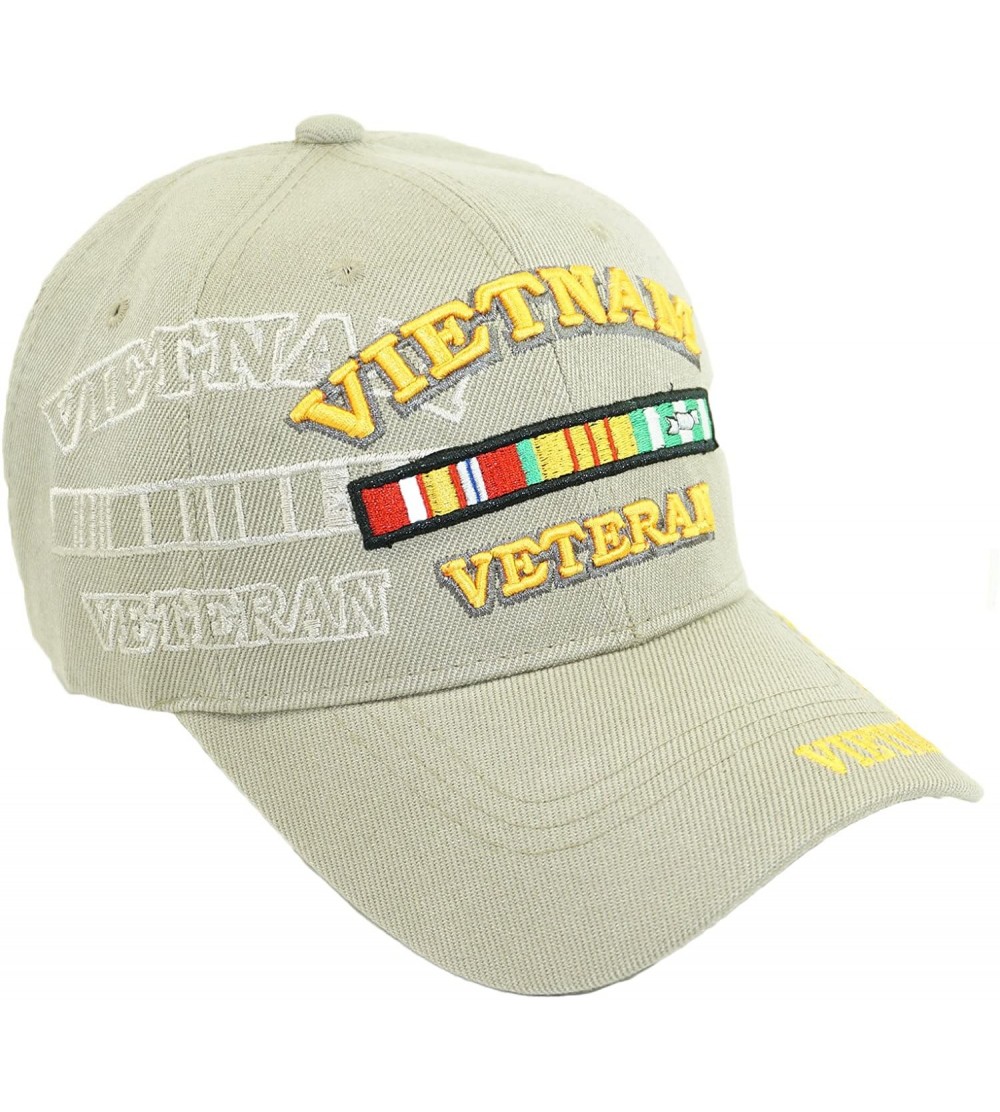 Baseball Caps U.S. Military Vietnam Veteran Official Licensed Embroidery Hat Army Veteran Baseball Cap - CL18EZM24Q9 $17.05