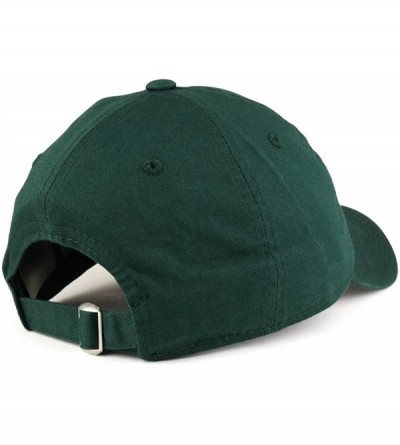 Baseball Caps Low Profile Vintage Washed Cotton Baseball Cap Plain Dad Hat - Hunter - CI1864KZT9O $16.32