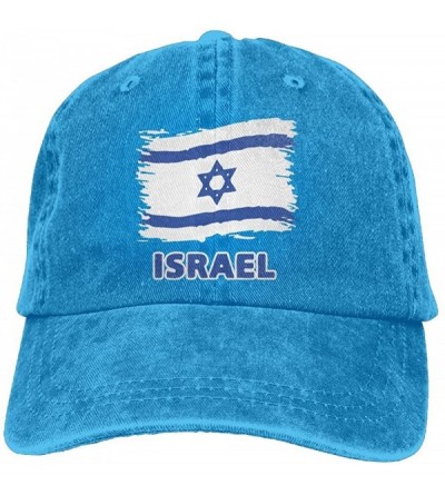 Baseball Caps Baseball Jeans Cap Israel Flag Men Women Snapback Casquettes Adjustable Dad Hat - Royalblue - C018E2GTOOL $12.67