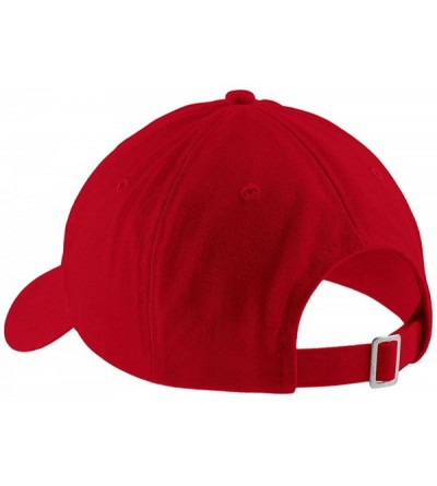 Baseball Caps Emoticon Okay Sign Embroidered Cotton Adjustable Ball Cap Dad Hat - Red - CV12MABK0FP $16.56