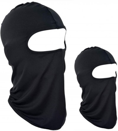 Balaclavas Lycra Balaclava Face Mask Motorcycle Cycling Outdoor Sports 2 Pack - Black - CU18LTSNLWS $8.20