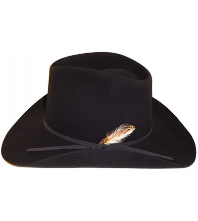 Cowboy Hats American Made XX Fur Blend Dynafelt Hat - Black - CB1293SZRUJ $53.13