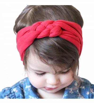 Headbands Elastic Flower Printed Turban Head Wrap Headband Twisted Hair Band - Y - CT18UNXGLKN $8.09