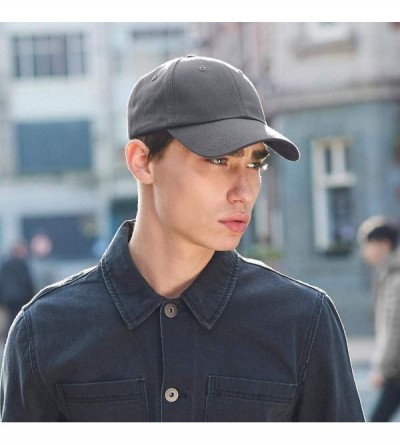 Baseball Caps Unisex Authentic 6 Panel Baseball Cap - Graphite Gray - C218C0SGZDT $8.00