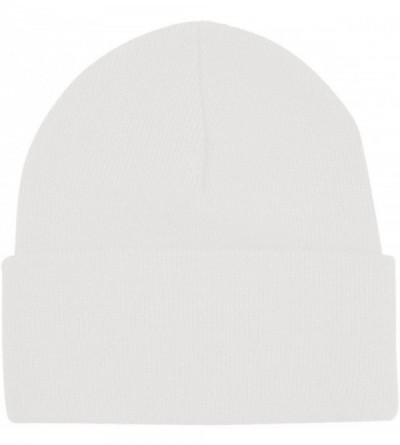 Skullies & Beanies Caps & Bags Mens Made in The USA Beanie - White - CV11CYQH2FV $11.24