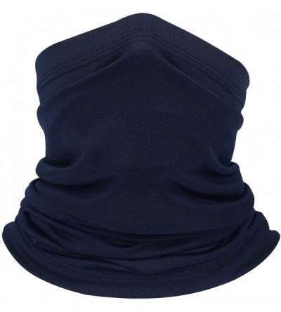 Balaclavas Summer Neck Gaiters Fishing Face Scarf Sun Protection Headwear for Men and Women - Dark Blue - CB198XS4WG7 $9.12