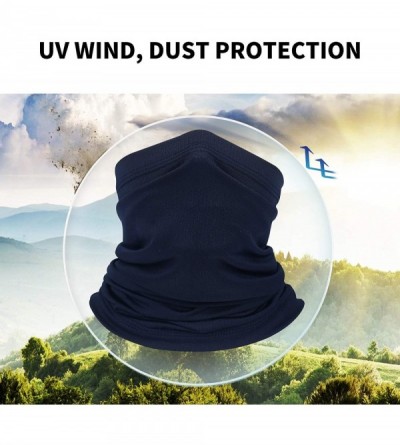 Balaclavas Summer Neck Gaiters Fishing Face Scarf Sun Protection Headwear for Men and Women - Dark Blue - CB198XS4WG7 $9.12