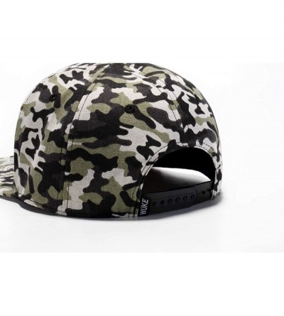 Baseball Caps Unisex Snapback Hats Adjustable USA Army Camouflage Flat Brim Baseball Cap - W138 - C118R59ZDWN $14.97