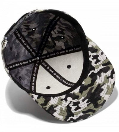 Baseball Caps Unisex Snapback Hats Adjustable USA Army Camouflage Flat Brim Baseball Cap - W138 - C118R59ZDWN $14.97