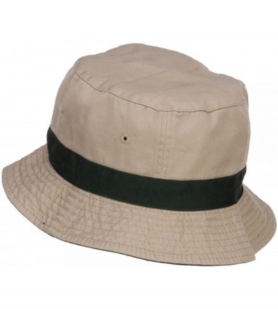 Bucket Hats Pigment Dyed Bucket Hat - Green Khaki - CK12JGA64E1 $21.93
