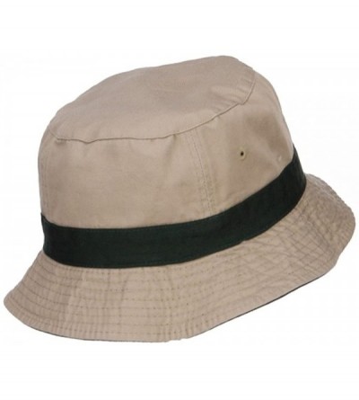 Bucket Hats Pigment Dyed Bucket Hat - Green Khaki - CK12JGA64E1 $21.93